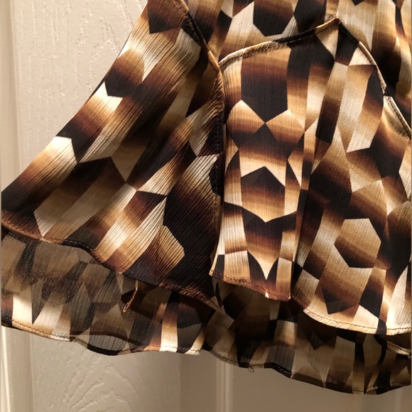 Sunny Leigh, Brown/Tan tones skirt, 6P - Picture 2 of 5
